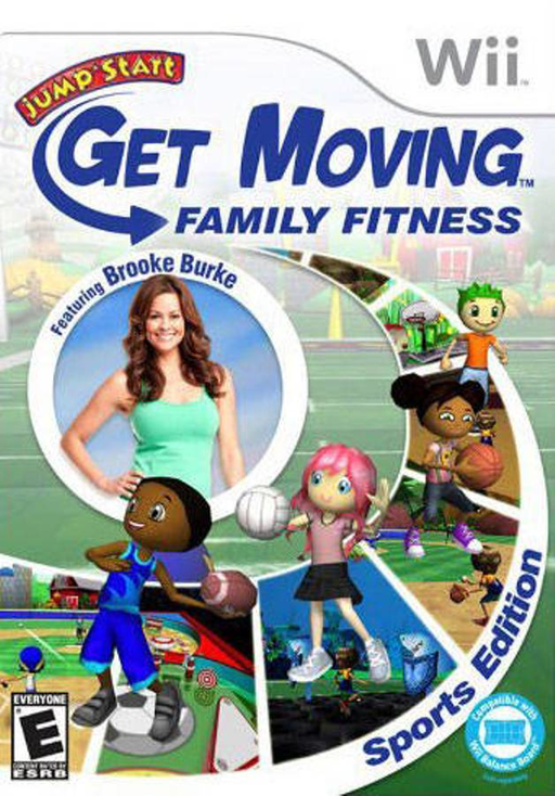 JumpStart: Get Moving Family Fitness box art for Wii